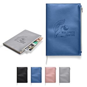 Softbound Metallic Foundry Journal w/Zipper Pocket