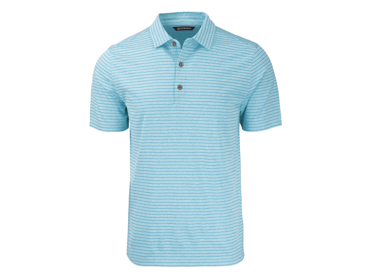 Cutter & Buck Forge Eco Heather Stripe Stretch Recycled Mens Big & Tall Polo