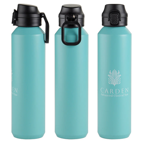 Nexus 27 oz Recycled Aluminum Bottle with Flip-Top Lid and Carabiner