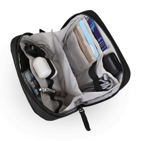 Transit Recycled rPET Tech Organizer - Black