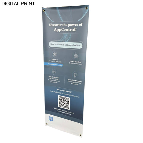 Tripod Banner with Graphics, and Bag. NO SETUP CHARGE (26
