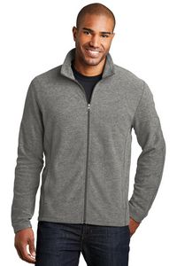 Port Authority® Men's Heather Microfleece Full-Zip Jacket