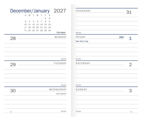 Triumph® Calendars Classic Weekly Pocket Planner