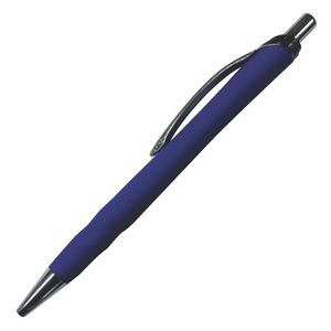Vernon Plastic Rubberized Plunger Action Ballpoint Pen (3-5 Days)