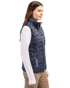 Cutter & Buck Rainier PrimaLoft? Womens Eco Insulated Full Zip Printed Puffer Vest