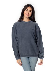 CHICKA D Ladies' Corded Crew Sweatshirt