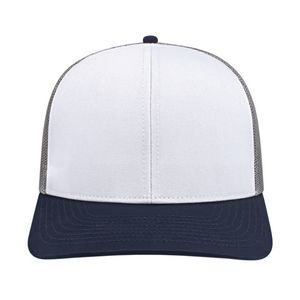 000379 Cap America Poly/Cotton Trucker Mesh Back Cap