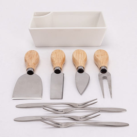 Charcuterie Board w/Bowl, Utensils, & Forks