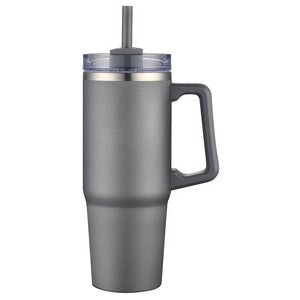 Milo 30 oz Vacuum Insulated Stainless Steel Mug with Straw