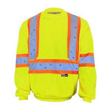 11 Oz. Lime Polyester Microfleece Crewneck Sweatshirt