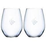 ~ Domaine 16.75oz Chef & Sommelier crystalline stemless set of 2 in an Mystique gift box