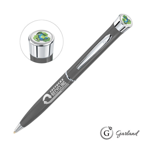 Garland? Recycled Custom Ballpoint Twist Pen - Chrome Accent