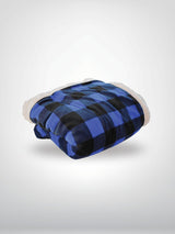 Deluxe Sherpa Throw Blanket- Buffalo Check