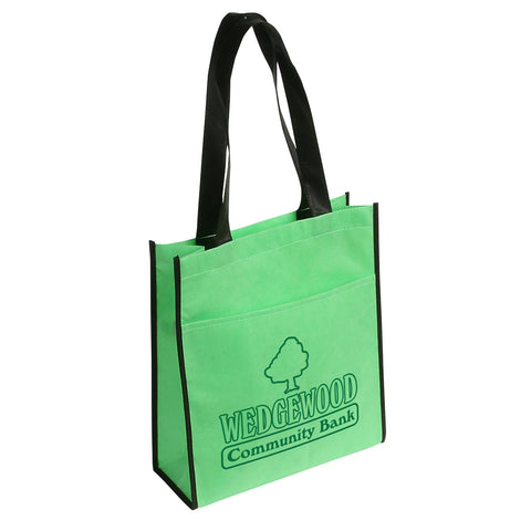 Peak Non-Woven Tote Bag with Pocket