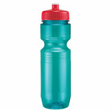 Aqua Blue/Red Lid
