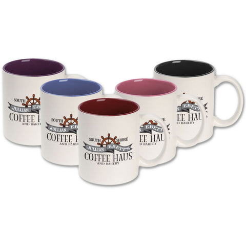 Full Colour Ceramic Colour Accent Mug 11 Oz
