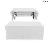 24 Hr Express Ship - Sublimated Table Cloth for 6' Table, Drape Style, 3 sided, Open Back