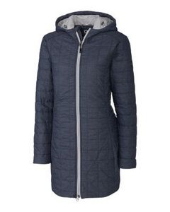 Cutter & Buck Rainier PrimaLoft? Womens Eco Insulated Hooded Long Coat