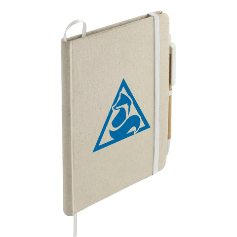 5'' x 7'' Organic Cotton Bound Notebook w/Pen