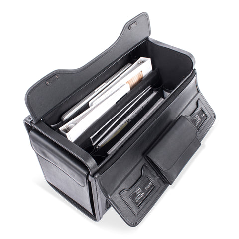 Bugatti Warren Leather Business Case on Wheels