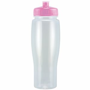 24 Oz. Contour Translucent Bottle w/ Push Pull Lid