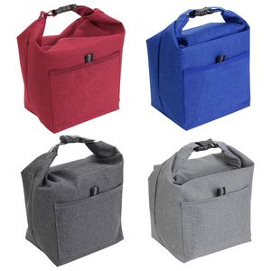 000636 Bellevue Heathered Polyester Insulated Lunch Tote