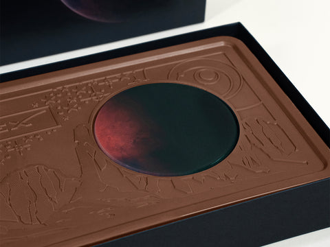 Giant 2lb. Engraved Combo Chocolate Bar with Luxury Custom Packaging