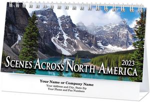 Scenic North America Desk Calendar