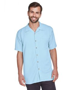 Harriton Men's Bahama Cord Camp Shirt