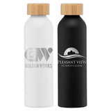Eden - 20 oz. Aluminum Water Bottle with Bamboo Lid - Laser