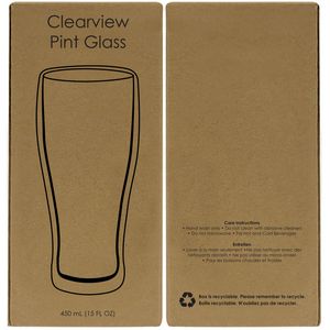 Clearview Borosilicate Beer Glass 450 Ml. (15 Fl. Oz.)