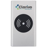 Silver/Black Logo Top View