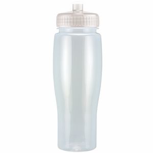 24 Oz. Contour Translucent Bottle w/ Push Pull Lid