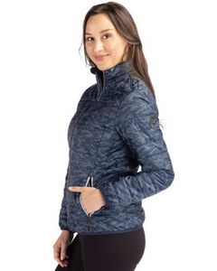 Cutter & Buck Rainier PrimaLoft Womens Eco Insulated Full Zip Printed Puffer Jacket