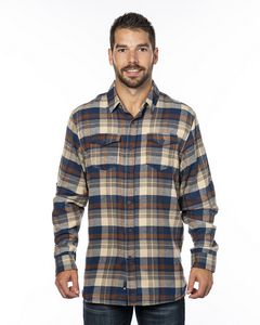 Burnside Men's Plaid Flannel Shirt