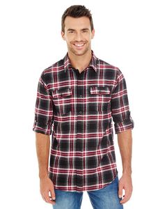 Burnside Men's Plaid Flannel Shirt