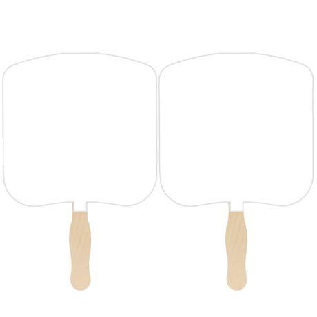 Bread Slice Sandwiched Hand Fan (2 Side/Four Color Process)