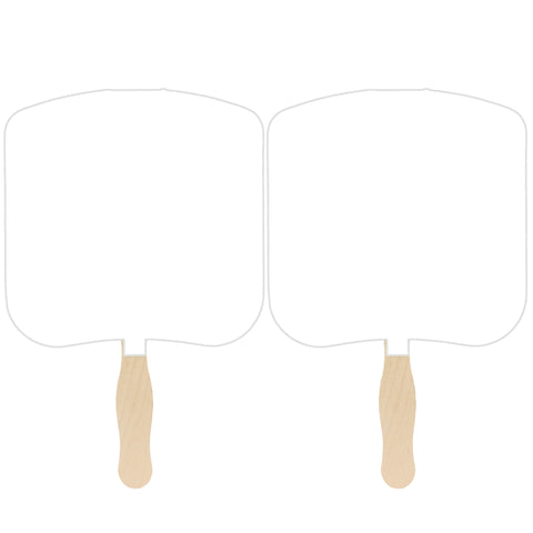 Bread Slice Sandwiched Hand Fan (2 Side/Four Color Process)