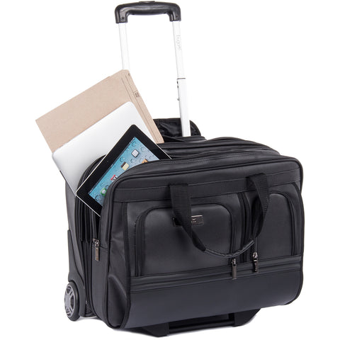 Bugatti Warren Business Case on Wheels w/Bottom Grip Handle