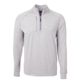 Cutter & Buck Adapt Eco Knit Heather Mens Quarter Zip Pullover