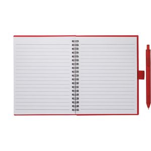 5.5'' x 7'' FSC® Recycled Spiral Notebook w/ RPET Pen
