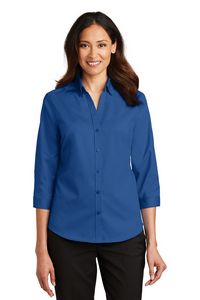 Port Authority® SuperPro™ Ladies 3/4- Sleeve Twill Shirt