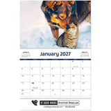 Furry Friends Wall Calendar Stapled