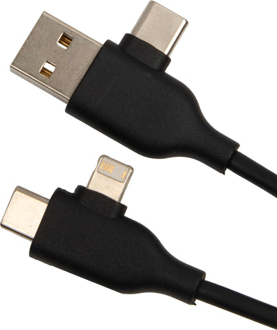 5-IN-1 Charging Cable with USB-A/C Hub