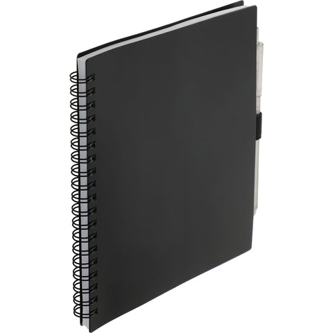 5.5'' x 7'' FSC® Recycled Spiral Notebook w/ rPET Pen