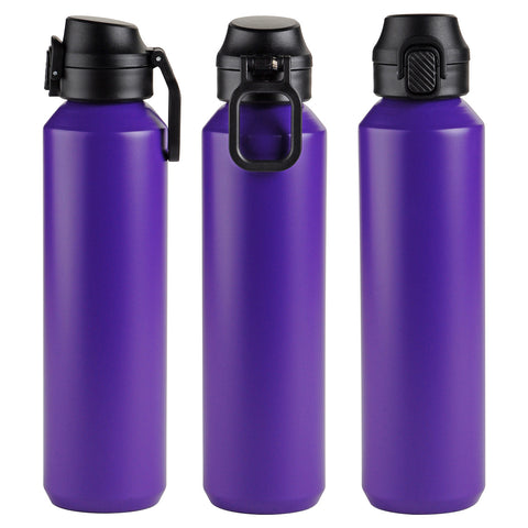 Nexus 27 oz Recycled Aluminum Bottle with Flip-Top Lid and Carabiner