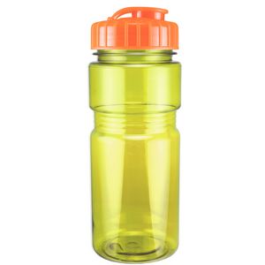 20 Oz. Translucent Recreation Bottle w/ Flip Top Lid