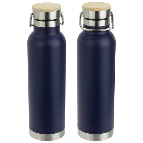 Cusano 22 oz Vacuum Insulated Stainless Steel Bottle with Bamboo Cap