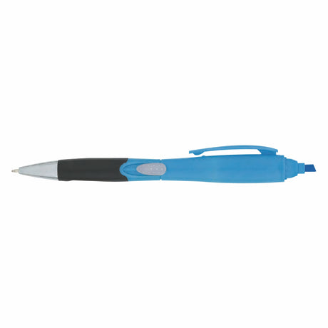Dual Plastic Side Slide Action Pen/ Highlighter (3-5 Days)