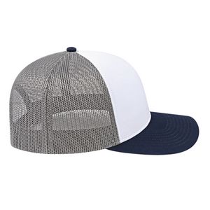 000379 Cap America Poly/Cotton Trucker Mesh Back Cap